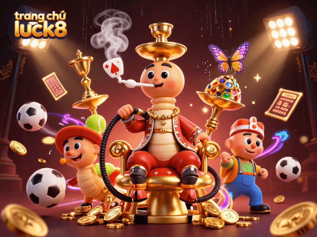 Engage in thrilling games at trang chủ luck8 with dynamic sports elements and casino symbols.