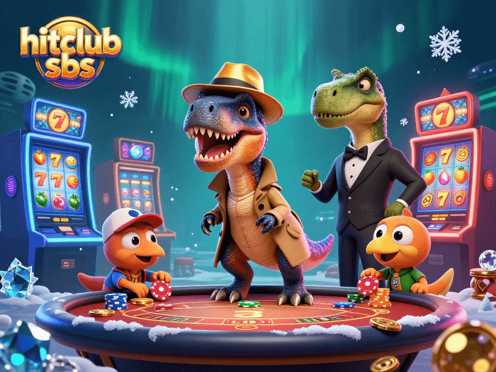 Engage in thrilling gameplay at hitclub sbs with a velociraptor card counter at the blackjack table.