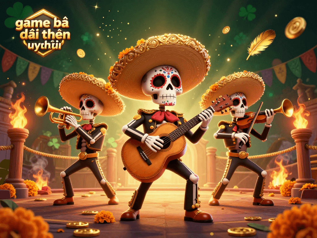 Experience the thrill of game bài đổi thưởng uy tín with a vibrant mariachi scene full of energy and excitement.