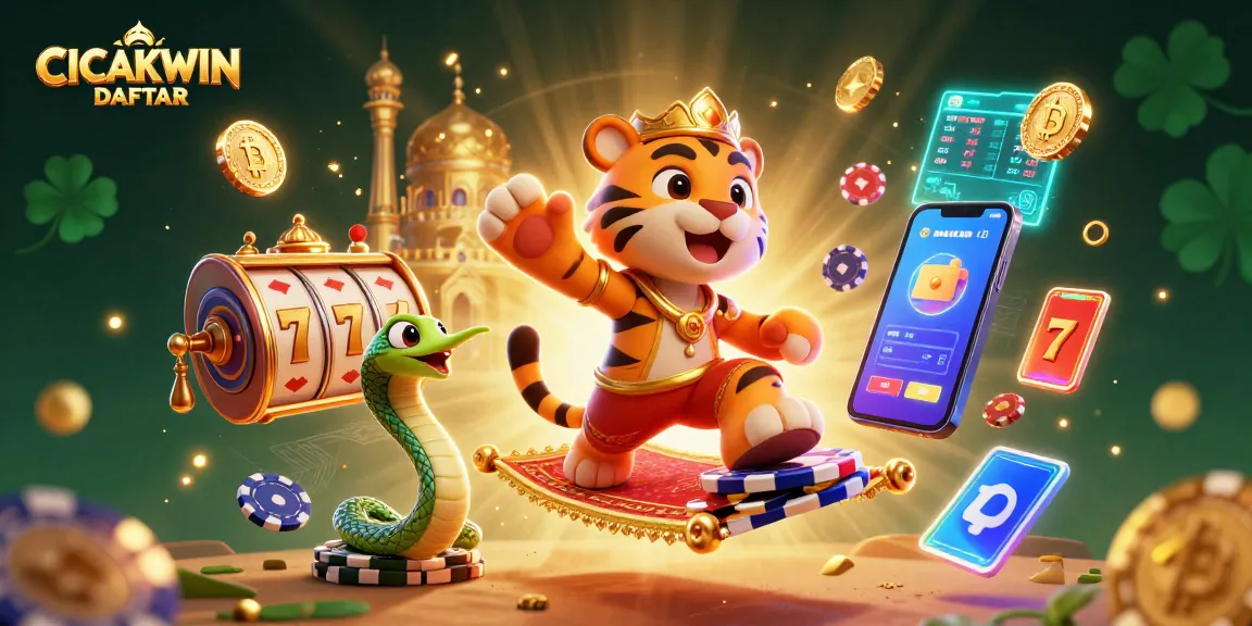 Engage with the thrilling atmosphere of CICAKWIN DAFTAR featuring magical characters and dynamic gaming elements.