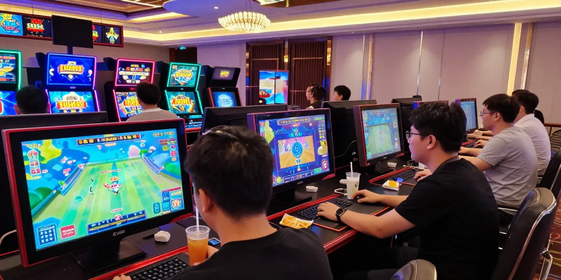 Engaging players enjoying diverse games on the XX88 online gambling platform in a vibrant casino-like environment.