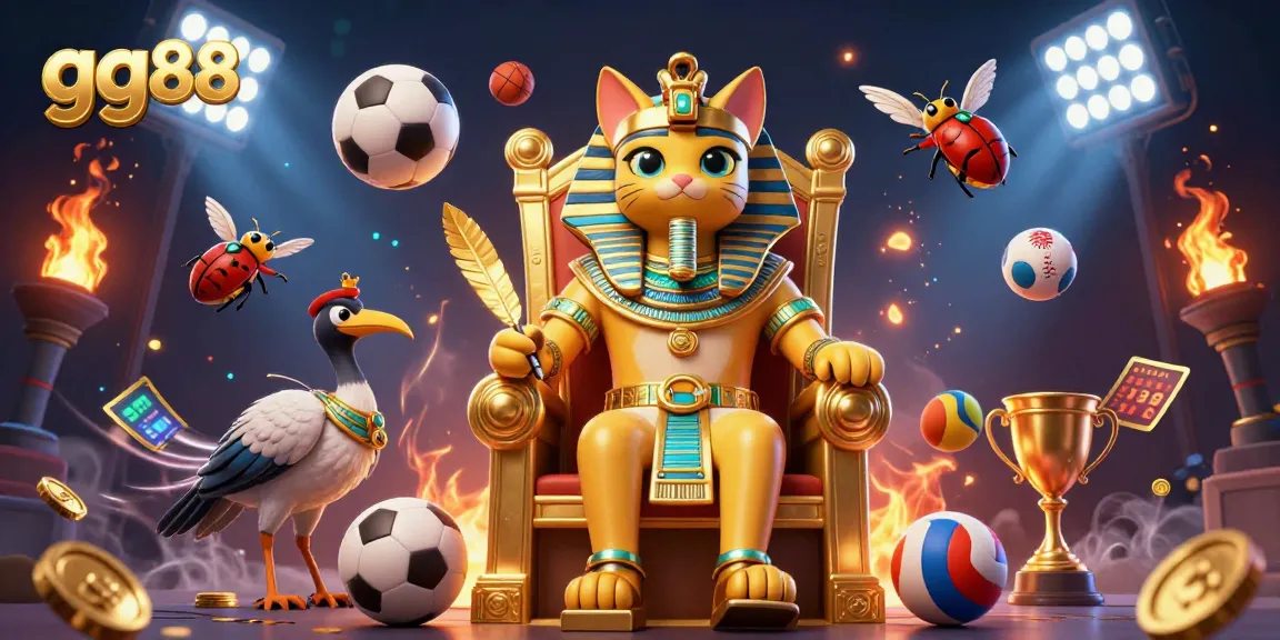 Win big with gg88 in this vibrant 3D illustration showcasing online casino excitement.