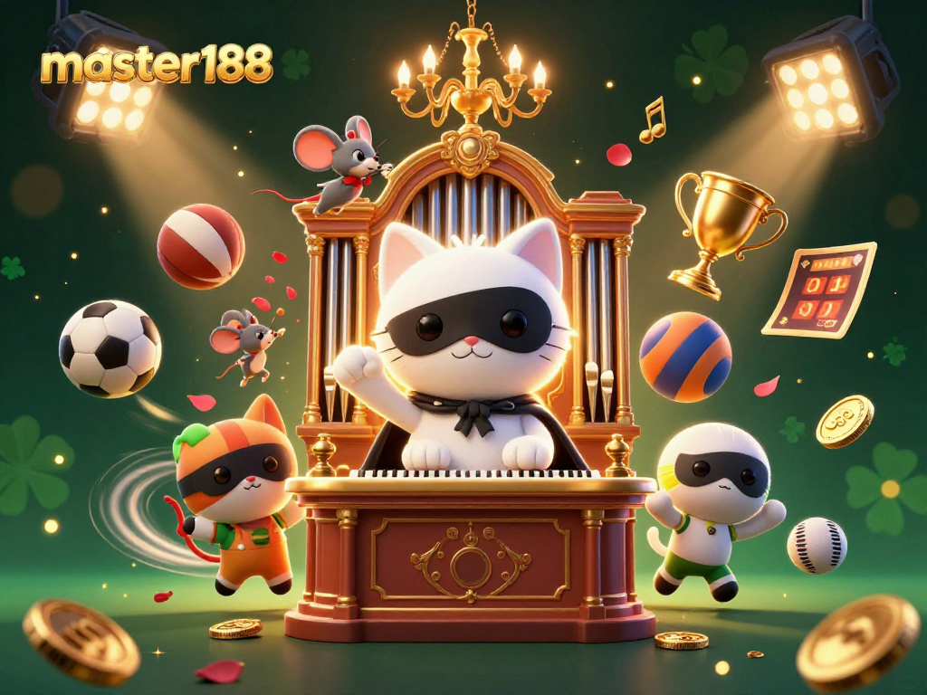 Engage with master188’s vibrant casino world featuring acrobatics and dynamic sports elements.