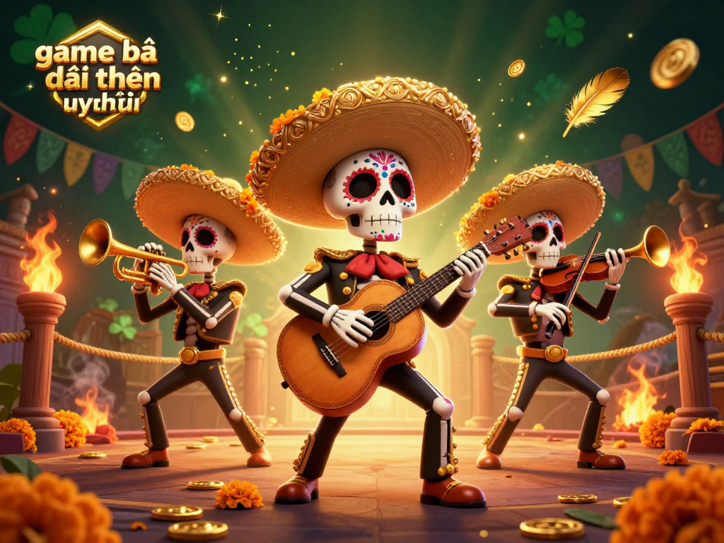 Experience the thrill of game bài đổi thưởng uy tín with a vibrant mariachi scene full of energy and excitement.