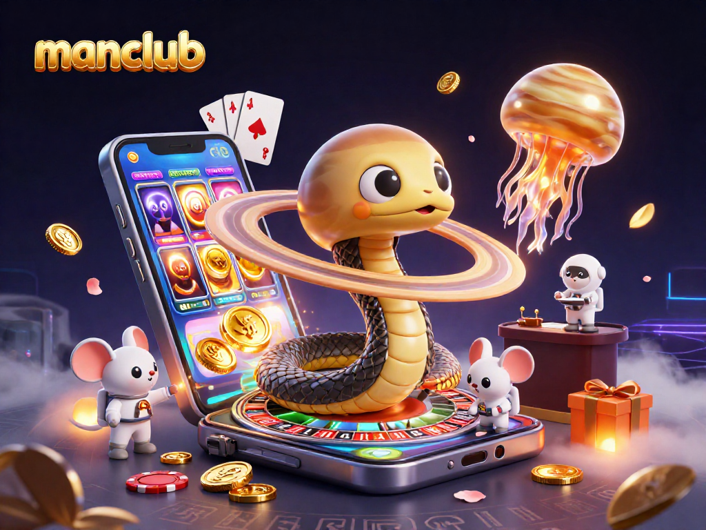 Experience thrilling bets in manclub's cosmic casino with unique gameplay elements.