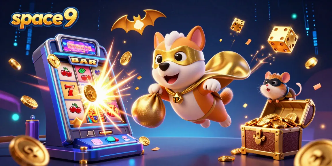 spin to win at space9 casino with vibrant slot machines and superhero characters