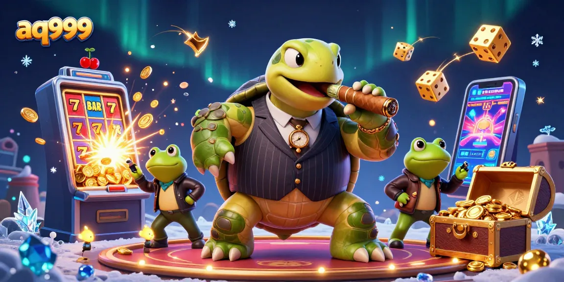 Experience thrilling gameplay with aq999 in a vibrant casino scene filled with engaging games and dynamic characters.