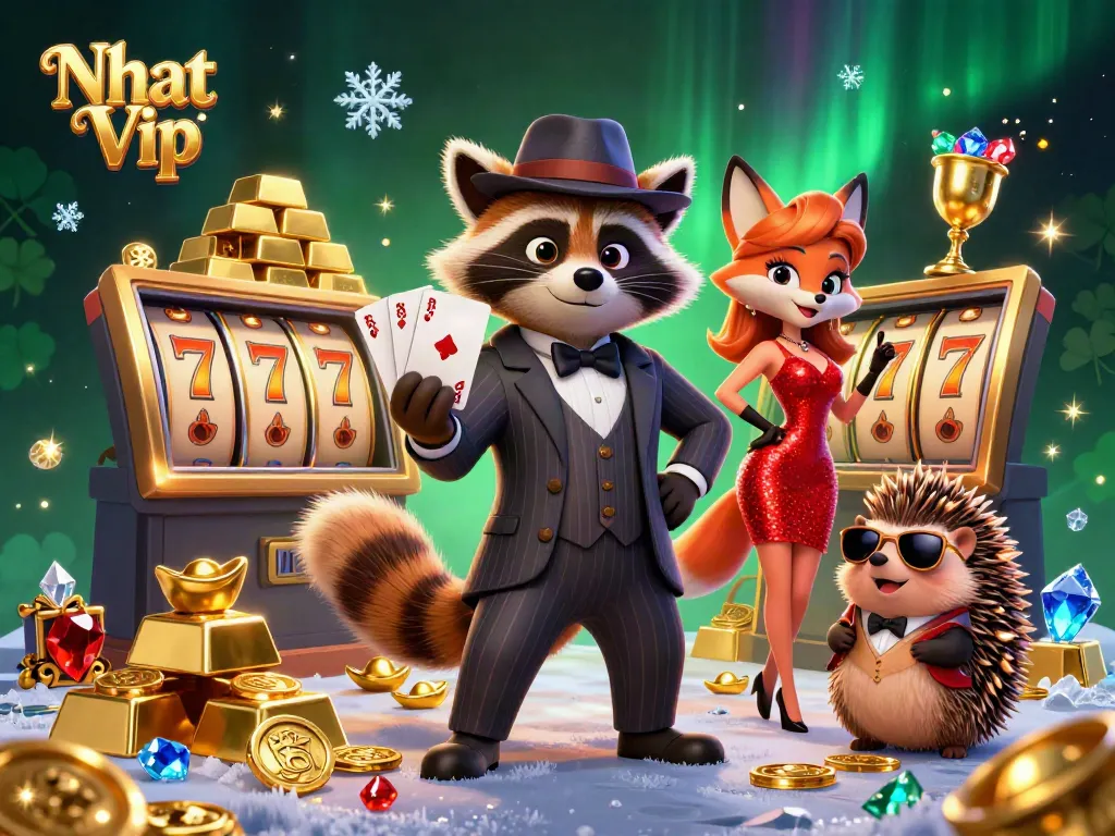 Nhat Vip dazzles players with winning slot games in a vibrant casino scene