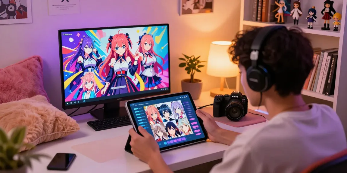 Engaging scene of a user interacting in an ai ecchi chat with customizable characters, showcasing anime-style graphics.
