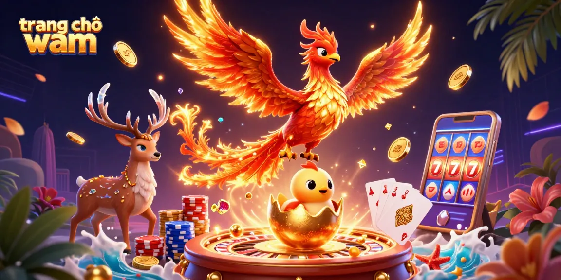 Experience the vibrant world of trang chủ vmax with a phoenix soaring and casino action