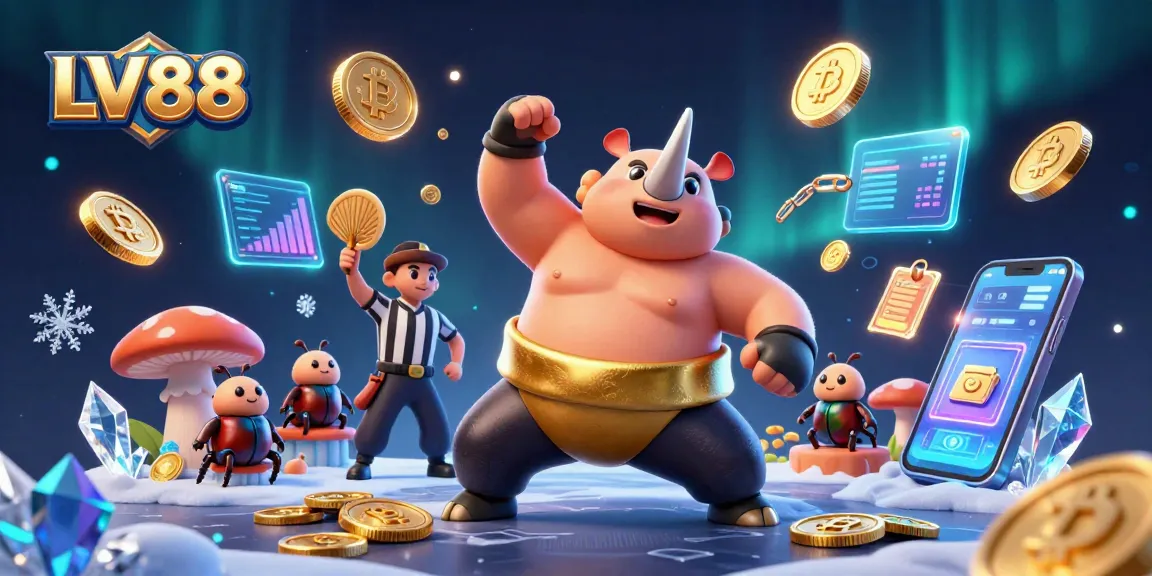 Explore the dynamic LV88 casino scene with a beetle champion winning gold!