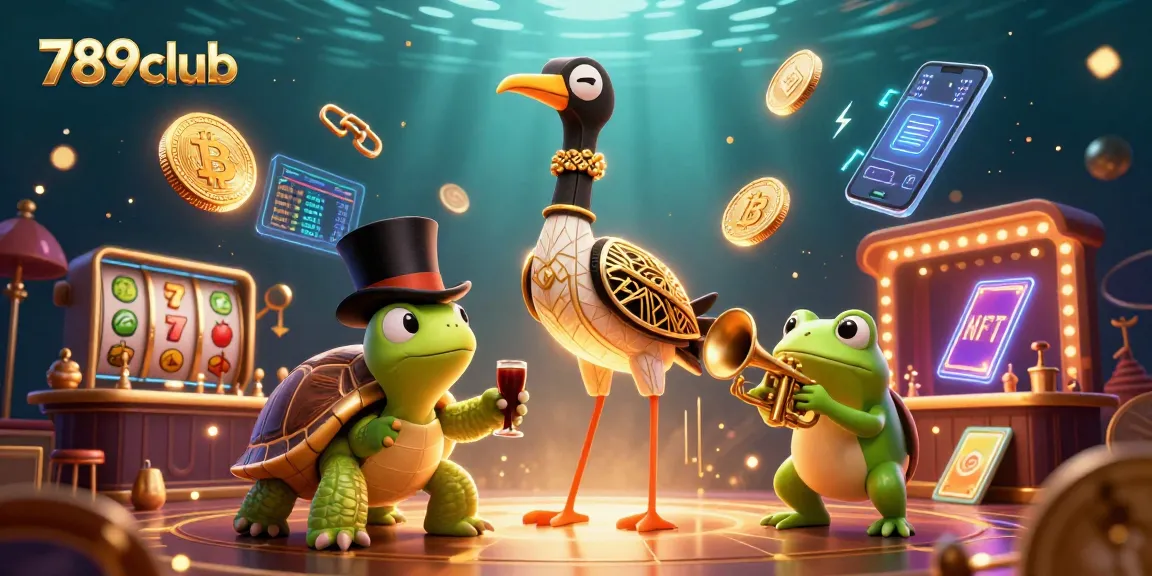 Win big with 789club in this vibrant 3D casino illustration featuring a fun, energetic scene.