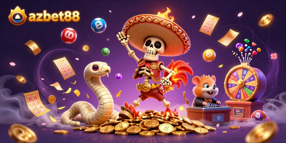 Experience winning excitement at azbet88 with vibrant gaming elements and colorful characters.