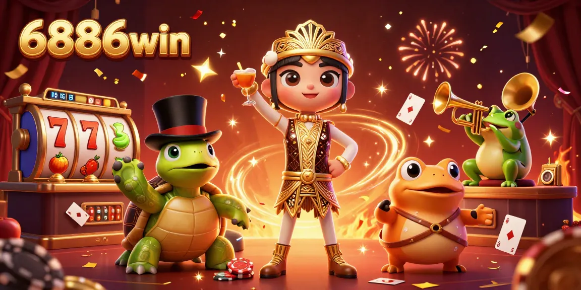 Experience thrilling slots at 6886win with vibrant characters and jackpot excitement!