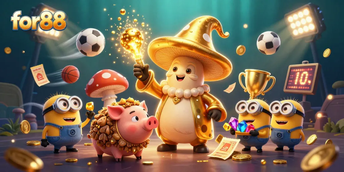Experience the vibrant world of for88 with magical characters and dynamic casino elements illustrating thrilling gameplay.