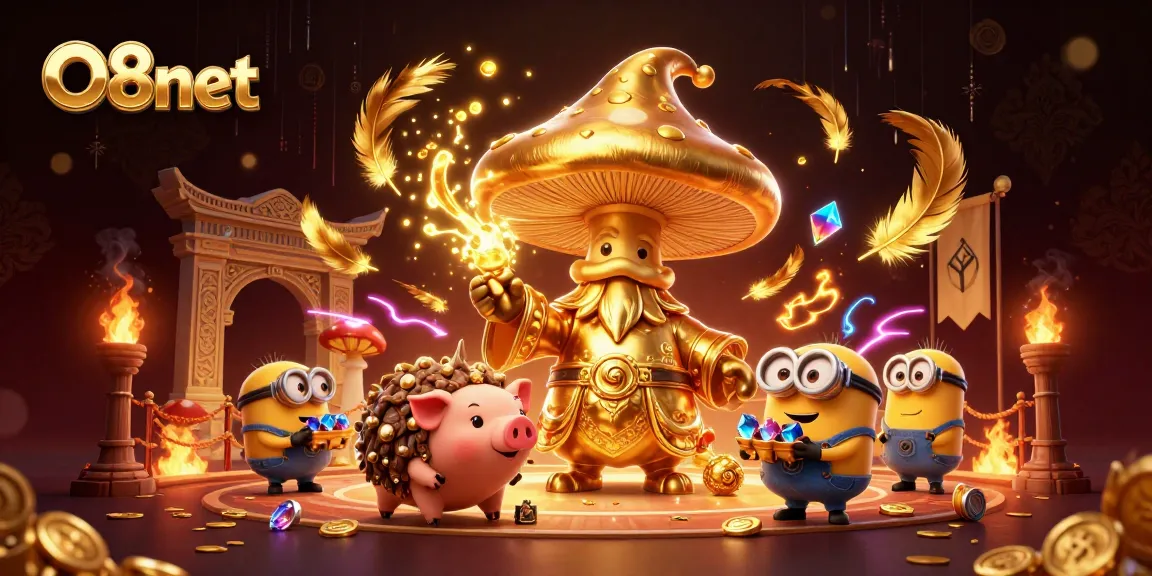 Experience thrilling magic with O8net's vibrant online casino atmosphere and treasure-filled adventure.